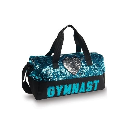 DanzNMotion Gymnast Sequin Heart Duffel - B845