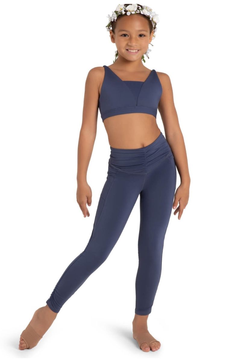 Girls sports crop top and leggings deals