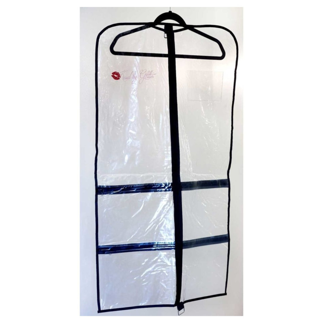 Kissed by Glitter Breathable Clear Garment Bag Long - DS0102