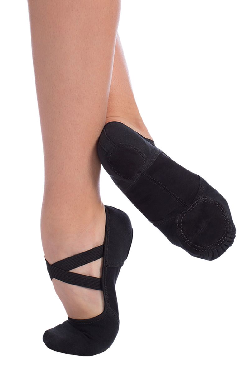 SoDanca Adult Pro Stretch Canvas Ballet Slipper - SD120 Black