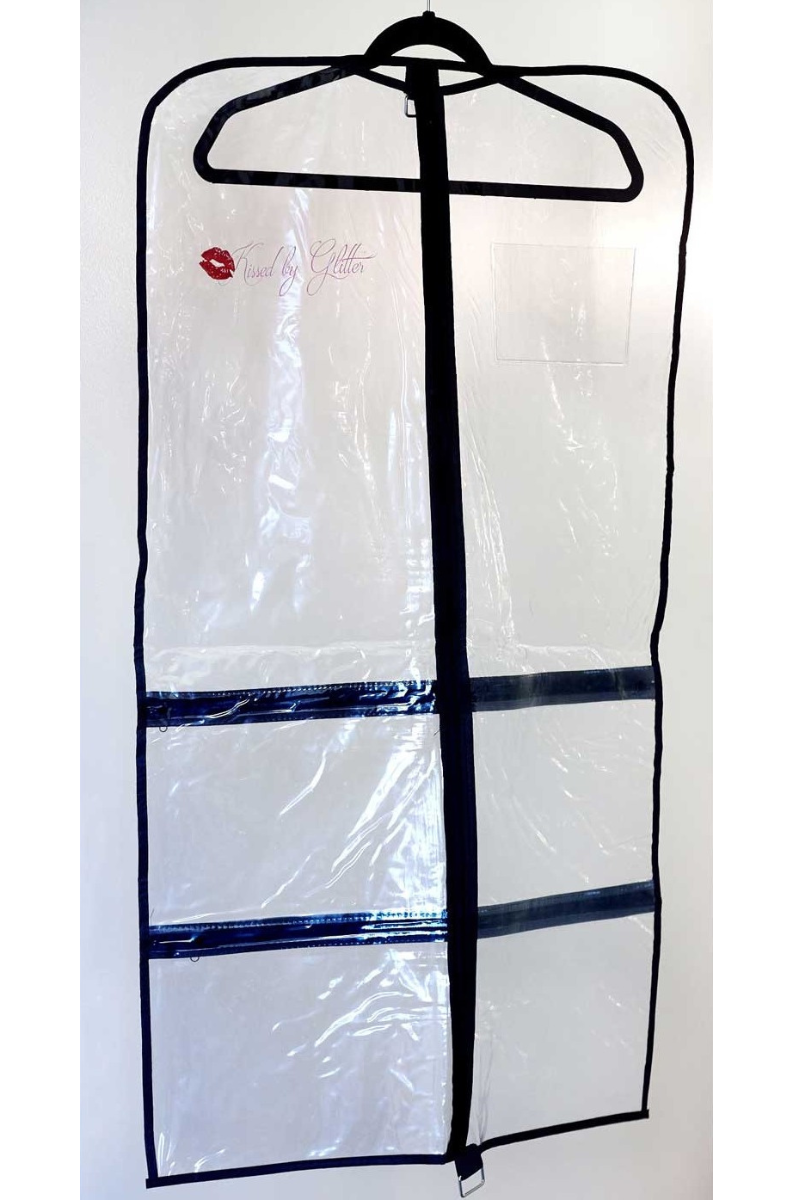 Kissed by Glitter Clear Garment Bags Short - DS0102