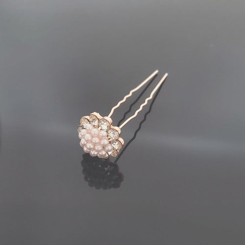 FH2 Pearl & Crystal Hair Pin - HP0103