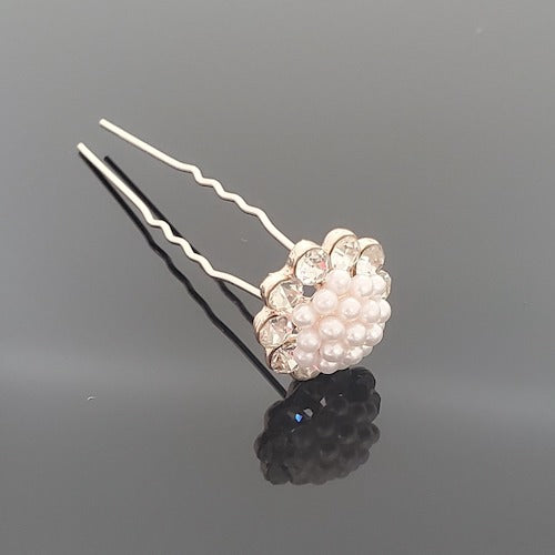 FH2 Pearl & Crystal Hair Pin - HP0103