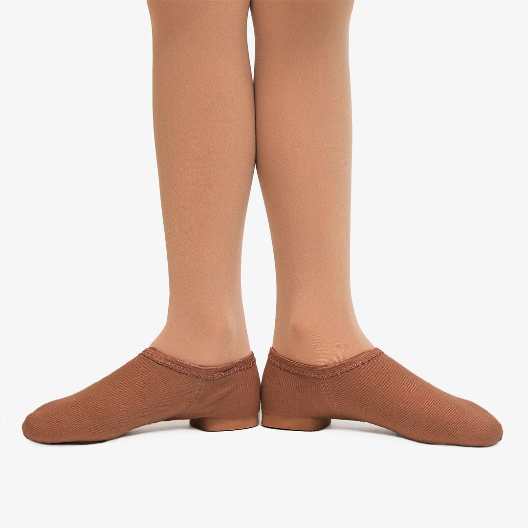 SoDanca Adult Stretch Canvas Jazz Shoe - JZ75L Sand | Mocha | Suntan