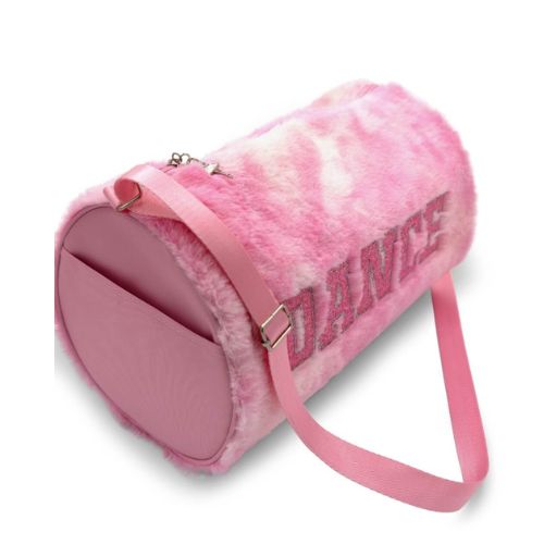 Capezio Faux Fur Pink Duffle Bag - B286