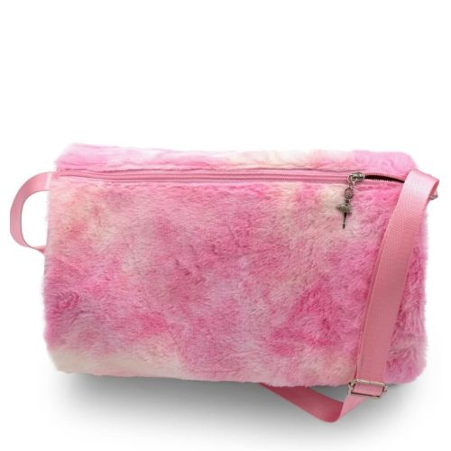 Capezio Faux Fur Pink Duffle Bag - B286
