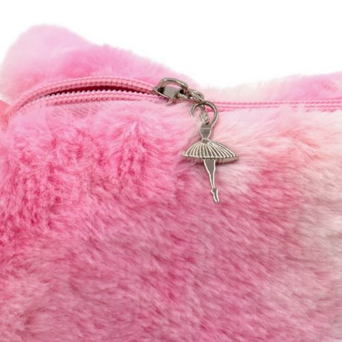 Capezio Faux Fur Pink Duffle Bag - B286