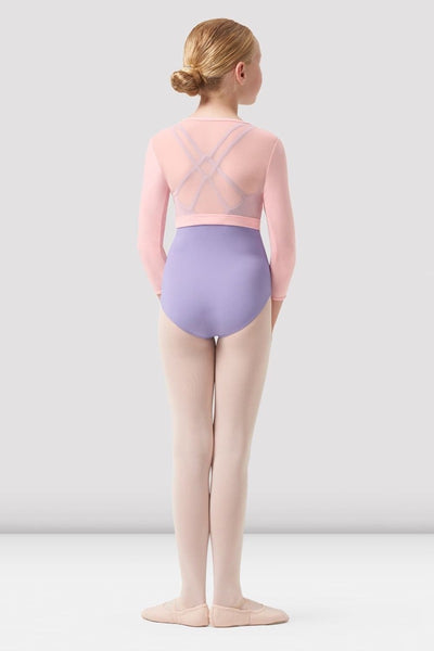 Bloch Girls Bea Mesh Back Wrap Sweater - CZ0516