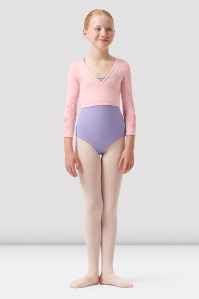 Bloch Girls Bea Mesh Back Wrap Sweater - CZ0516
