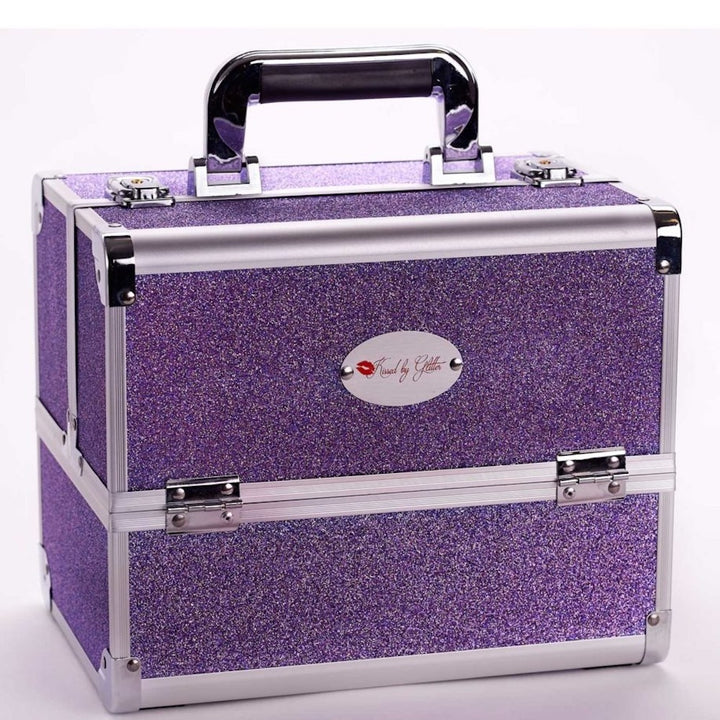 Kissed by Glitter Sparkly Purple Makeup Case - DS1003