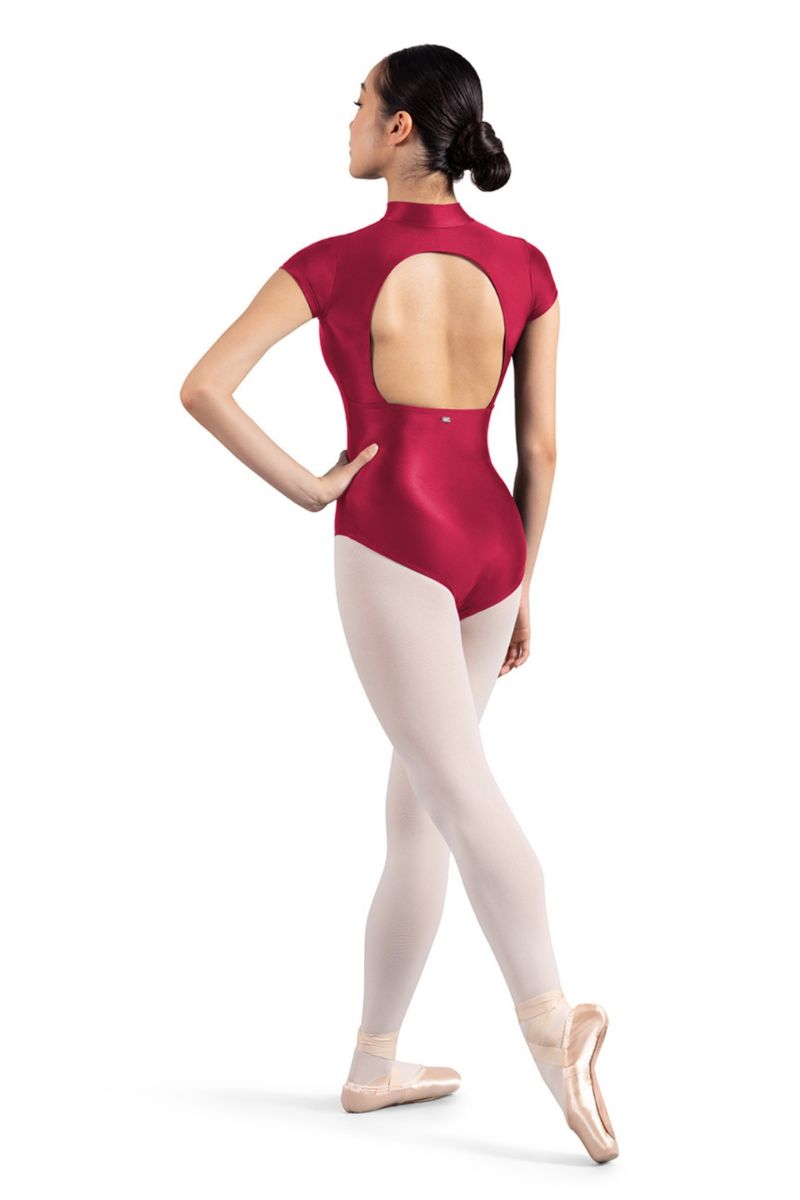 Mirella Women's Glow Open Back Leotard - M5106LM