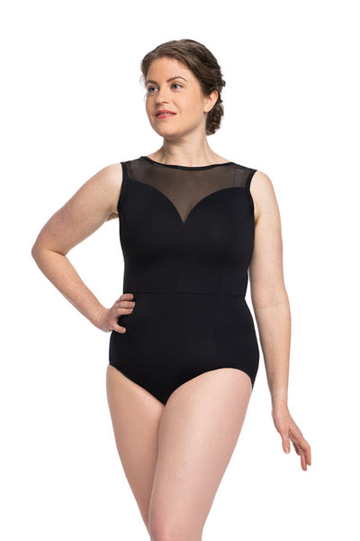 Ainsliewear Bianca Ladies Leotard With Mesh - 1039ME