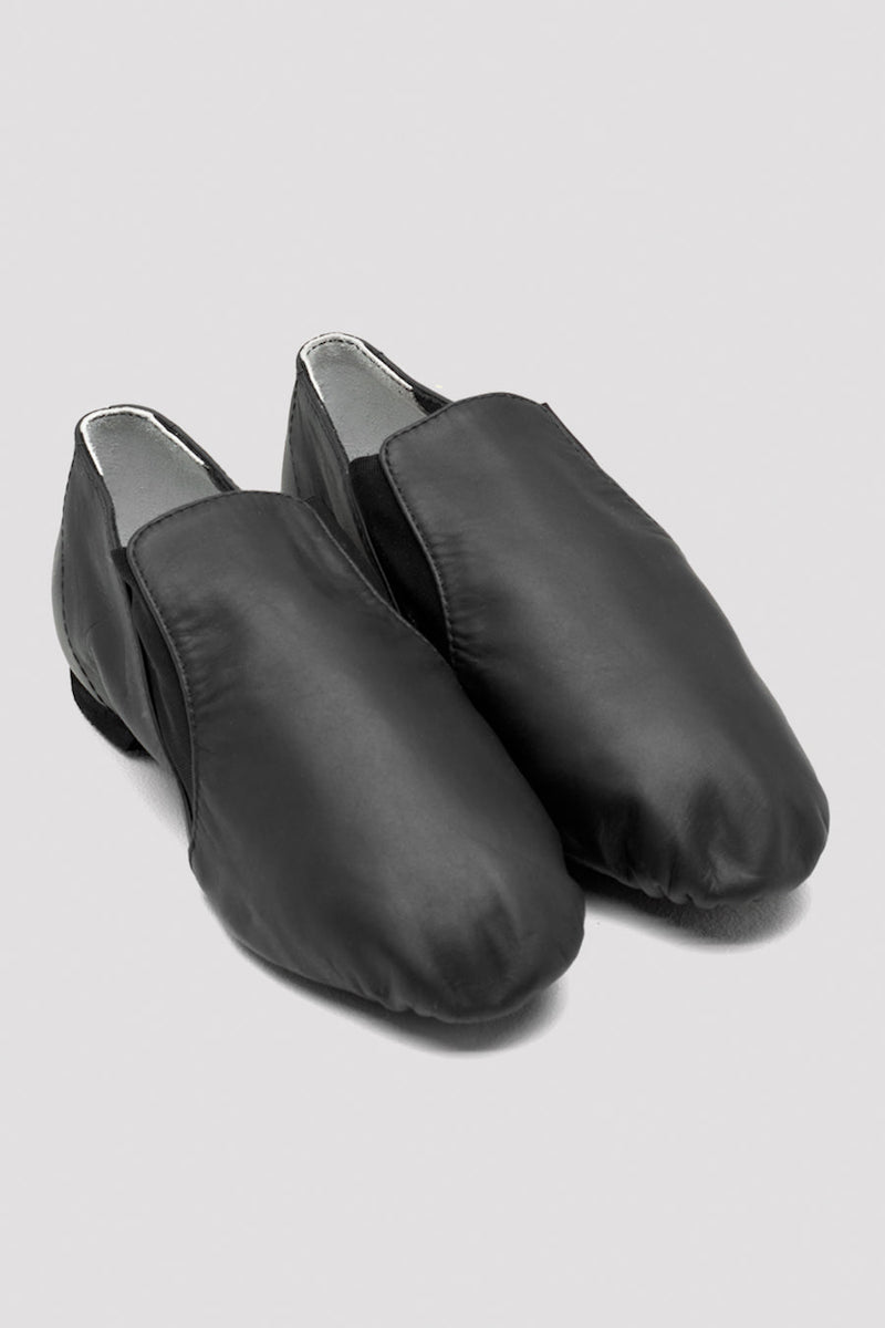 Bloch Childrens Leather Elasta Jazz Booties - S0499G