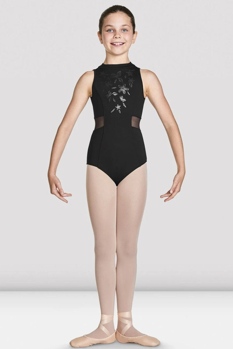 Bloch Adrika High Neckline Zip Back Tank Girls Leotard - CL4930