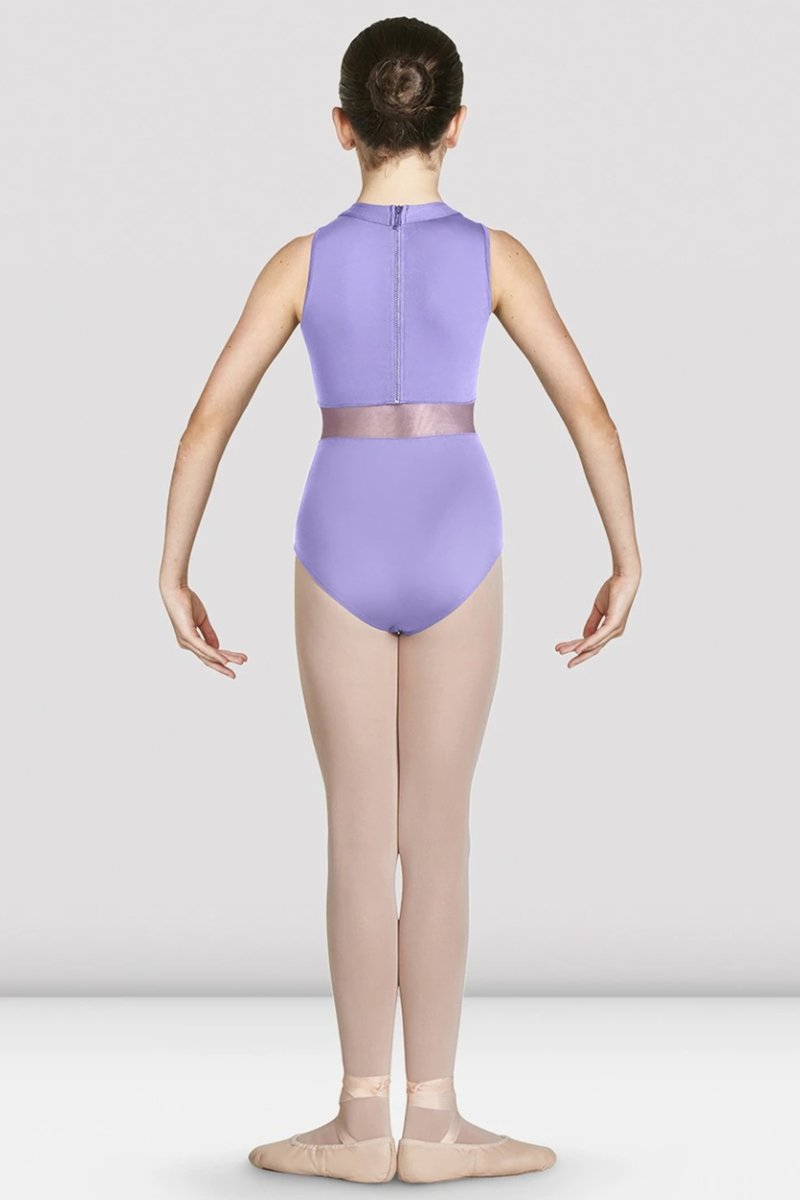 Bloch Adrika High Neckline Zip Back Tank Girls Leotard - CL4930