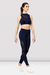 Bloch Ladies Ezra Animal Print Mesh Panelled Leggings - FP5246