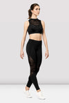 Bloch Ladies Ezra Animal Print Mesh Panelled Leggings - FP5246