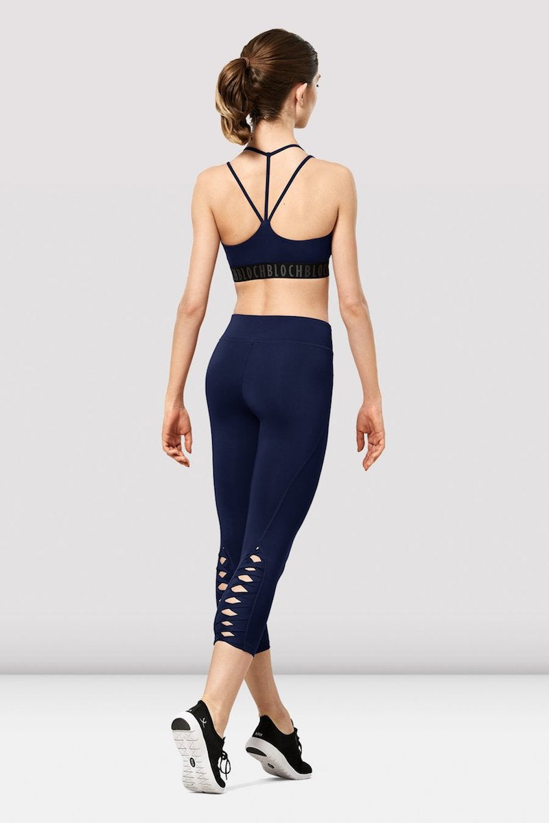 Bloch Ladies Neena Bloch Logo Double Strap Crop Top - FT5257