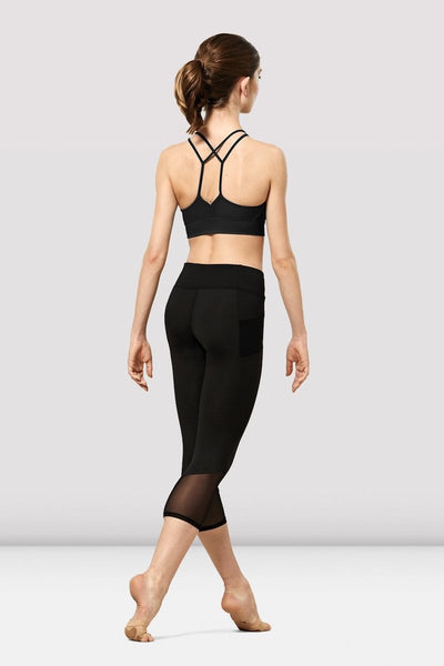Bloch - Ladies Renata Mesh Panelled Capri Leggings - FP5248