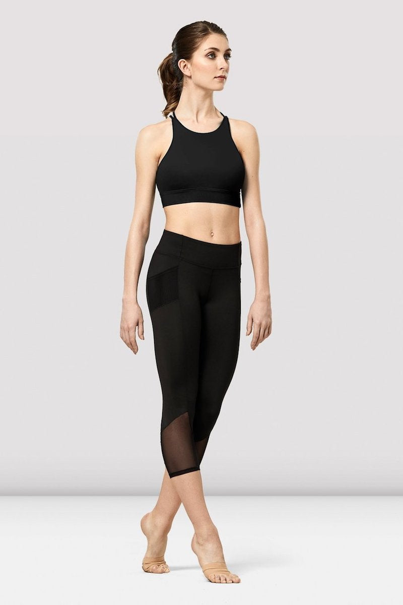 Bloch - Ladies Renata Mesh Panelled Capri Leggings - FP5248