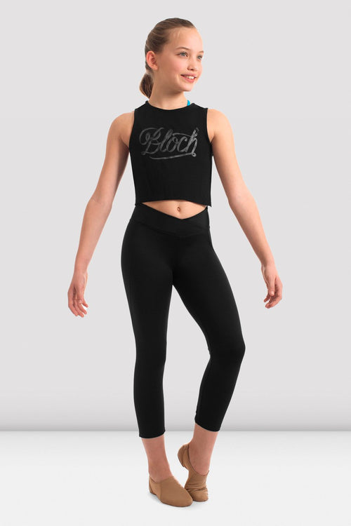 Bloch Girls Clarah Twist Panel 7/8 Leggings - FP5066C