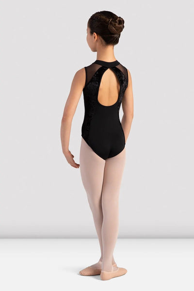 Bloch Girls Maddinson Velvet Zipper Front Leotard - CL1035