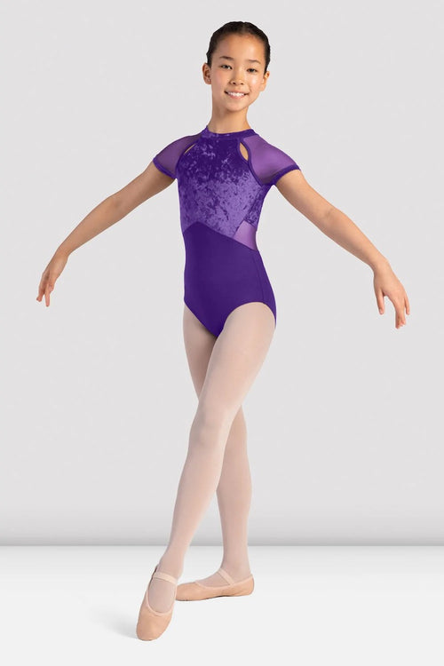 Bloch Girls Sasha Velvet Mock Neck Leotard - CL4152