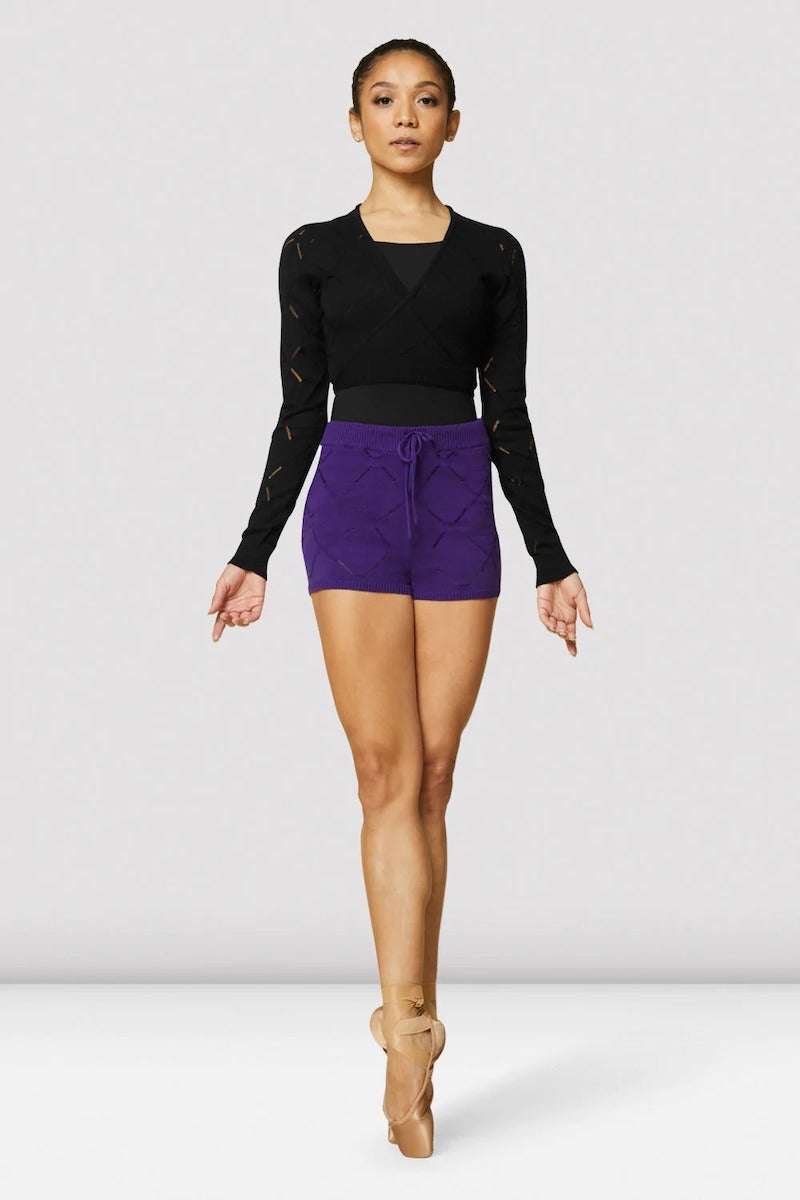 Bloch Ladies Amara Knit Cropped Wrap Sweater - Z3129