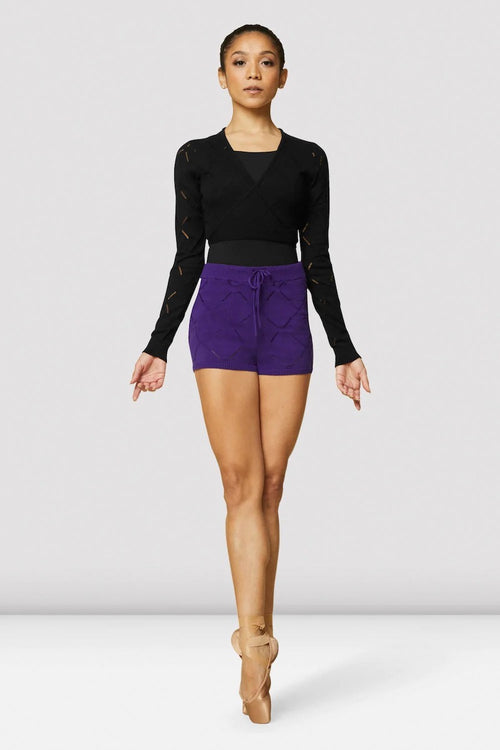 Bloch Ladies Amara Knit Cropped Wrap Sweater - Z3129