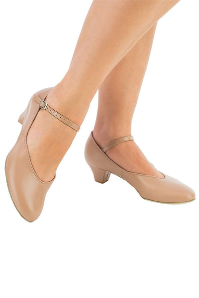 SoDanca Adult 1.25" Heel Character Shoe - CHO2 (Red & Caramel)