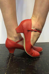 SoDanca Adult 1.25" Heel Character Shoe - CHO2 (Red & Caramel)