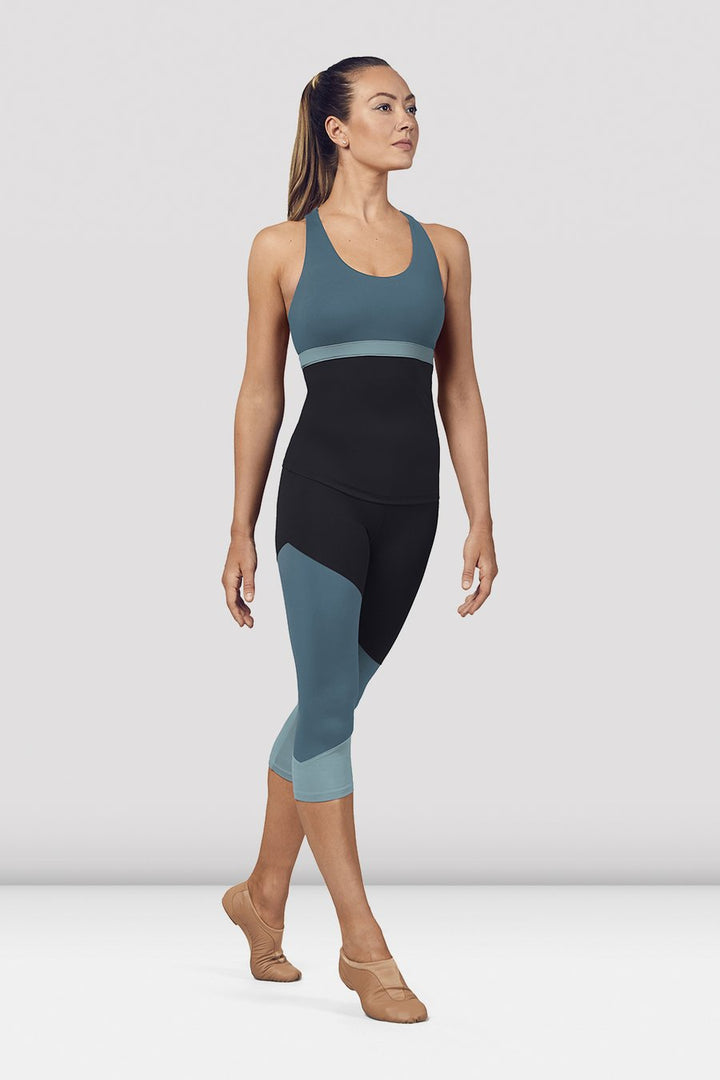 Bloch Ladies Panelled Capri Leggings - FP5195