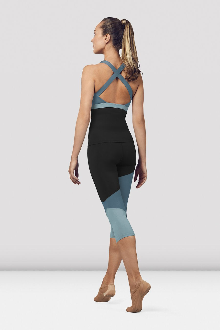 Bloch Ladies Panelled Capri Leggings - FP5195