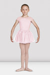Mirella Diamante Detail Bow Neckline Cap Sleeve Girls Leotard - M1533C