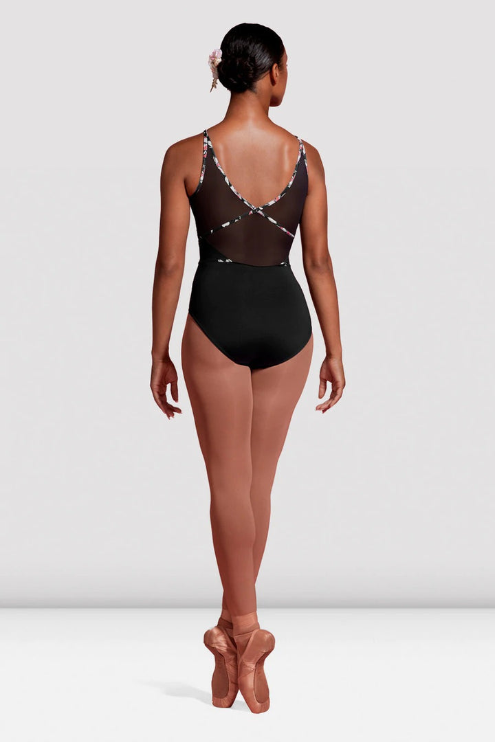 Mirella Jardin Mesh Halter Leotard - M2175LM