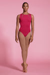 Mirella Ladies Spliced Mesh Open Back Leotard - M3100LM