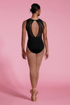 Mirella Ladies Spliced Mesh Open Back Leotard - M3100LM