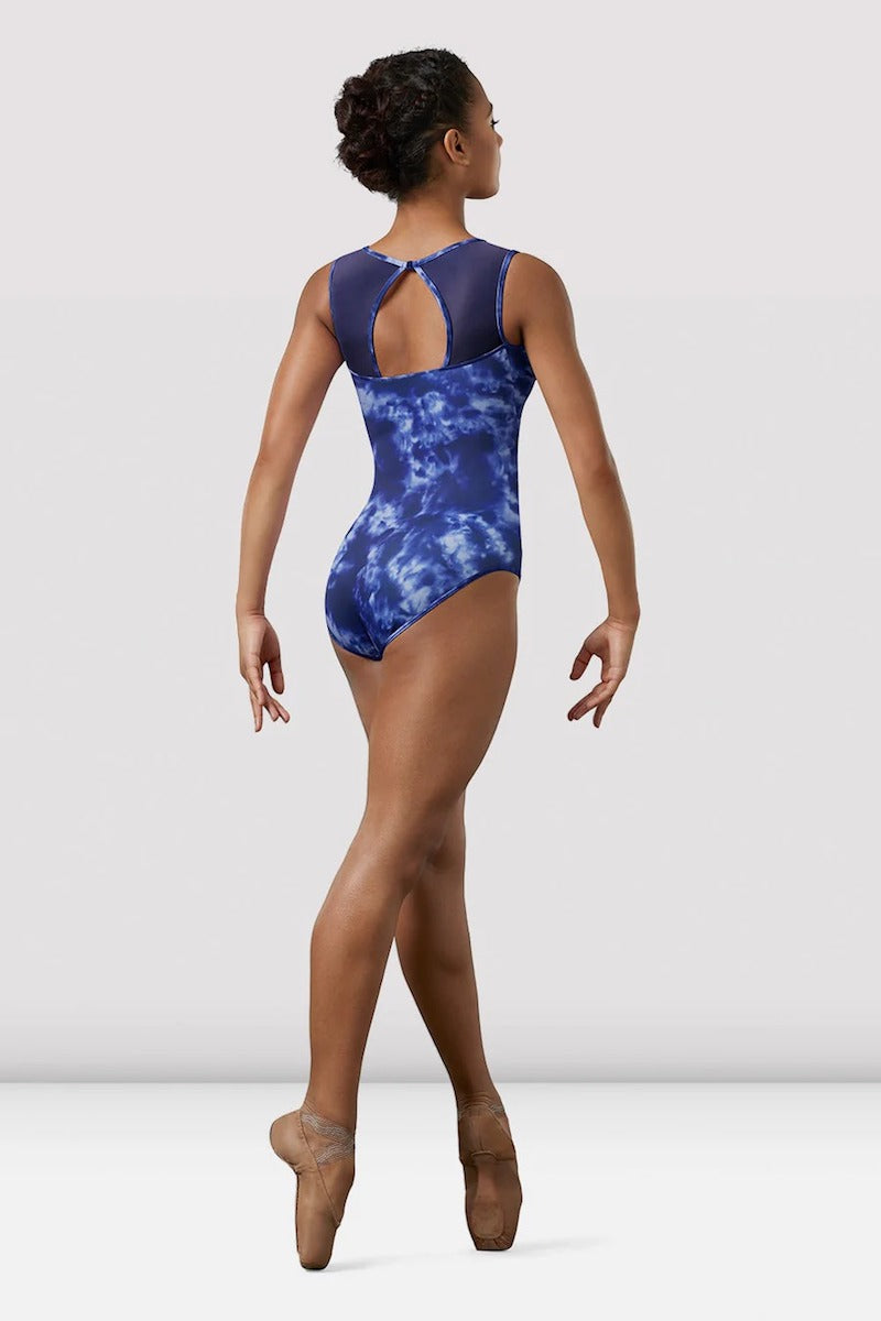 Mirella Tween Watercolour High Neck Leotard - M3102TM