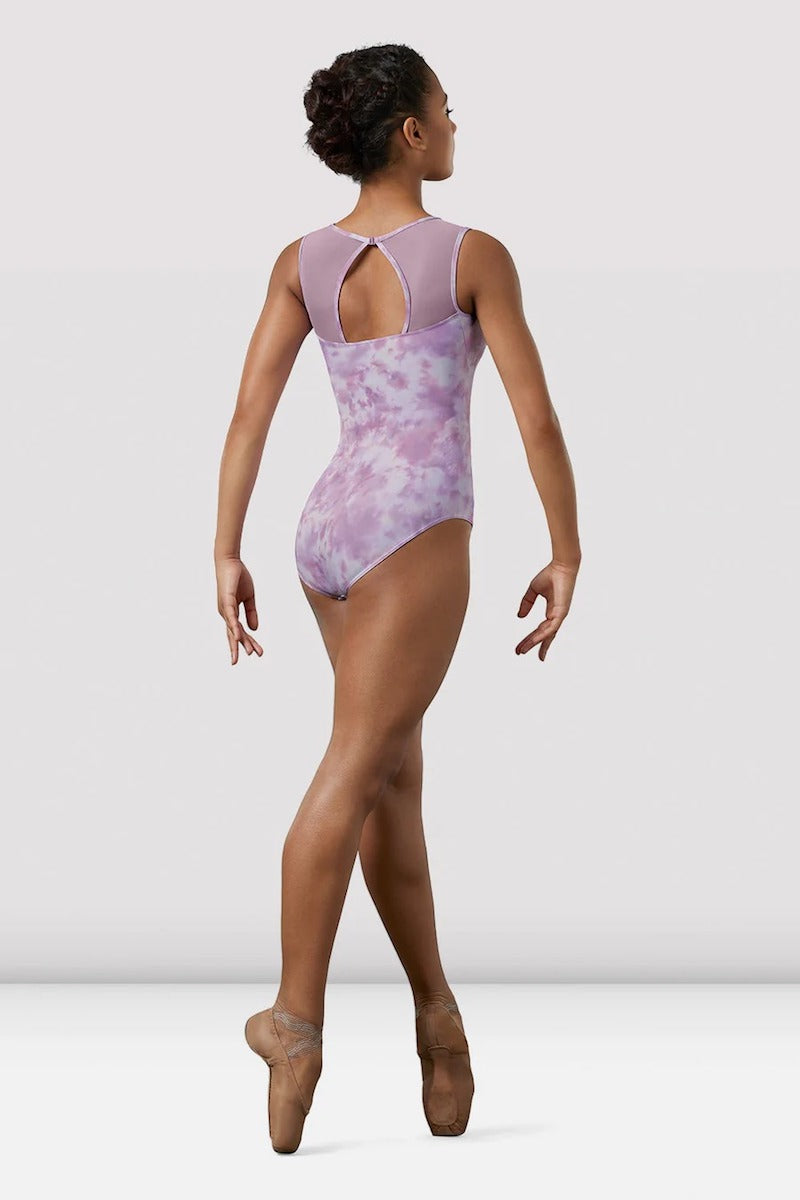 Mirella Tween Watercolour High Neck Leotard - M3102TM