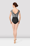 Mirella Print Cap Sleeve V-Neck Adult Leotard - M5089LM