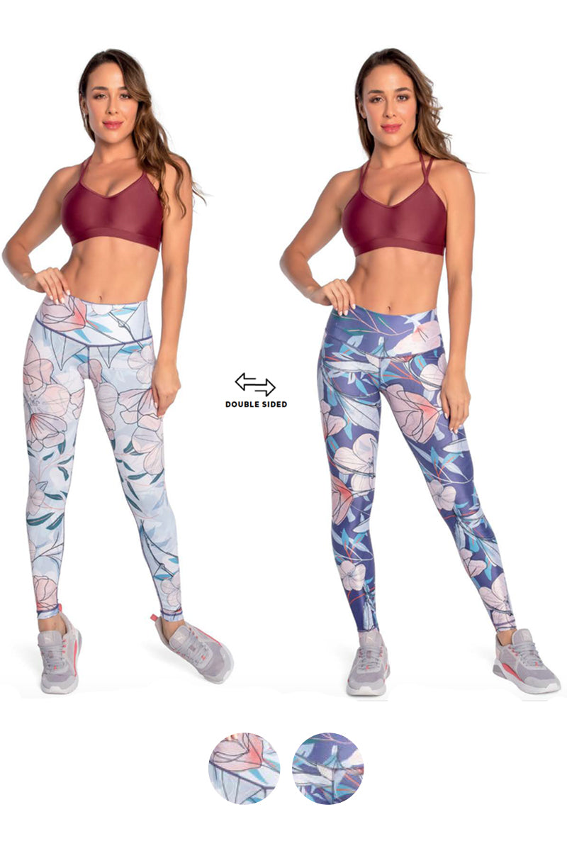 Buy The Dance Bible Mint Blue Boom Printed Gym Tights For Women Online